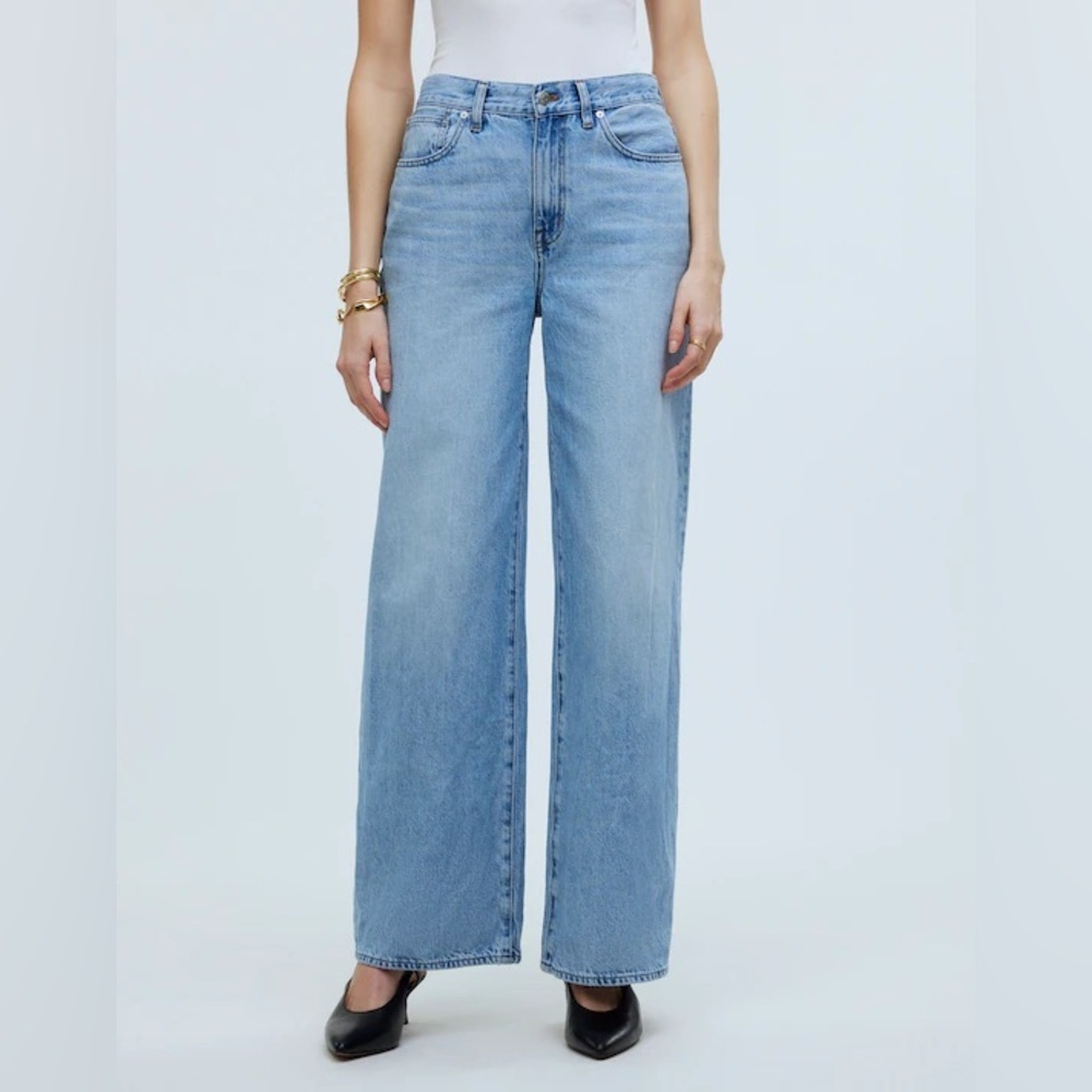 Madewell Superwide-Leg Jeans In Ahern Wash: Airy Denim Edition 28